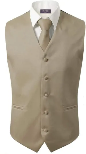 3 Pcs Vest   Tie   Hankie Men's Fashion Formal Dress Suit Slim Tuxedo Waistcoat Coat