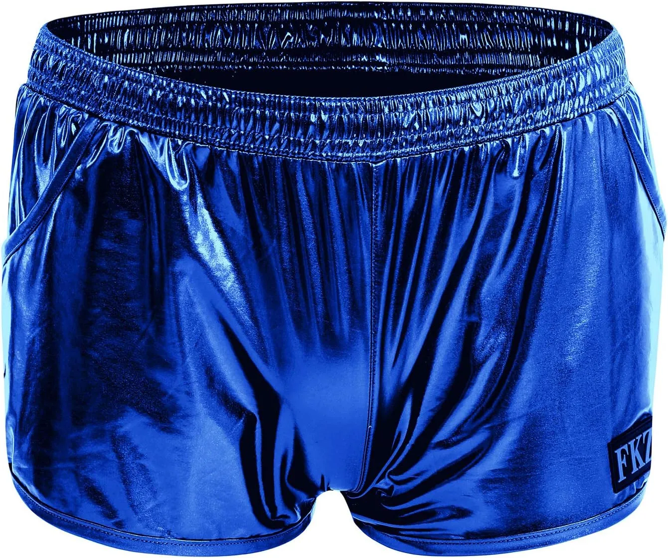 ABAFIP Men Holographic Shiny Metallic Swim Boxer Briefs Trunks Shorts Hot Pants Bikini Swimsuit Stage Clubwear