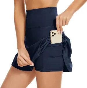 American Trends High Waist Pleated Tennis Skirt with Pockets Skorts Skirts for Women