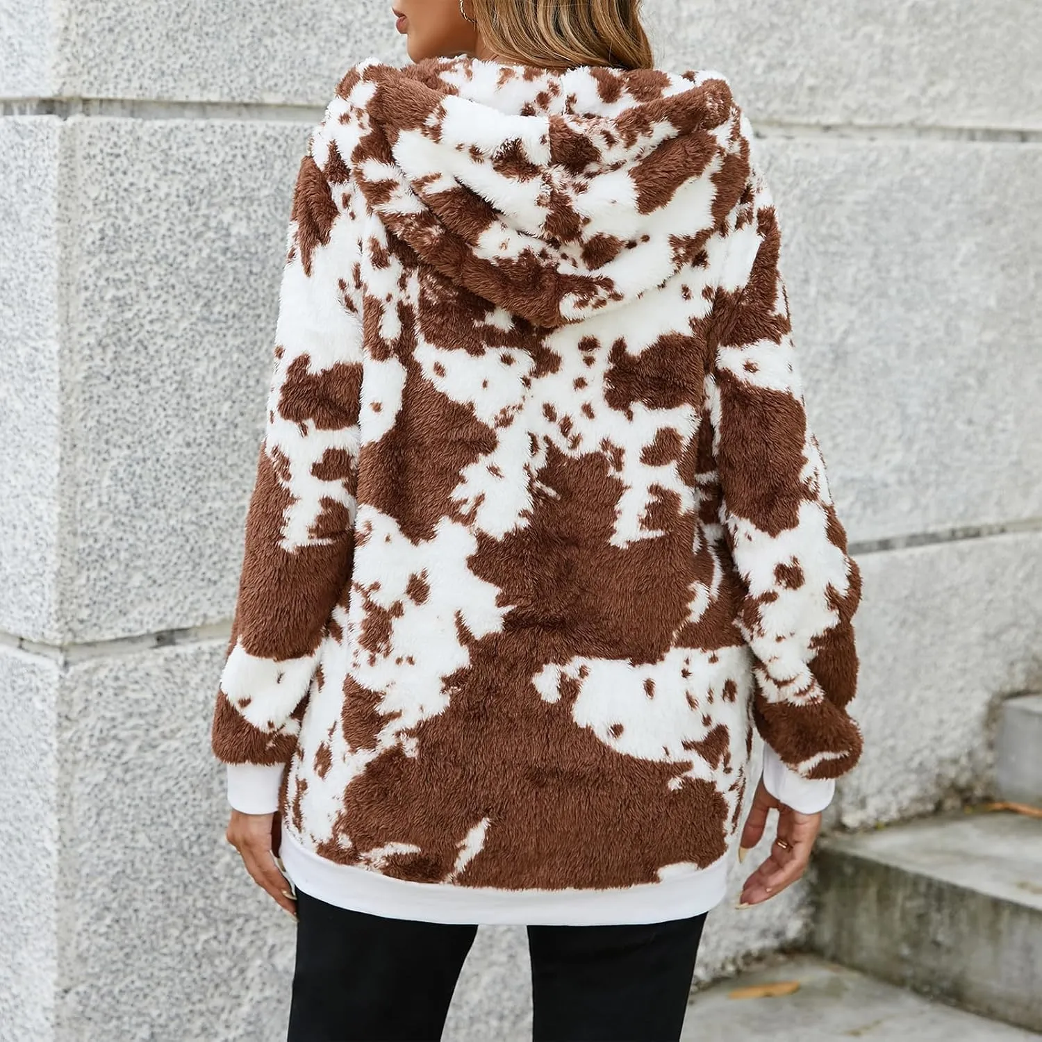 American Trends Oversized Sweatshirts for Women Athletic Womens Sherpa Hoodie Fluffy Women's Hoodies Pullover with Pockets