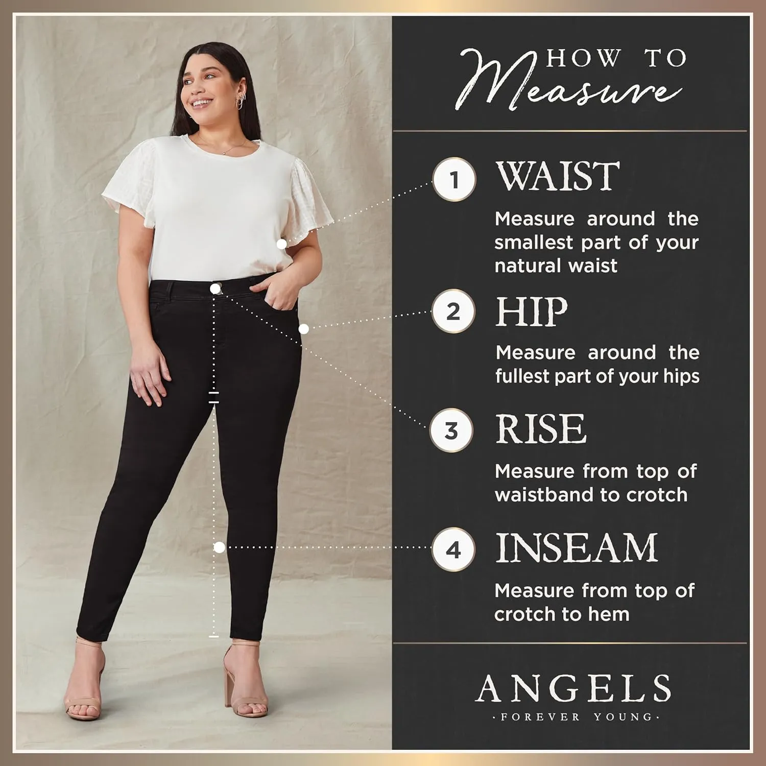 Angels Forever Young Women's Everflex Curvy Skinny Bling 23.5" Crop Jeans