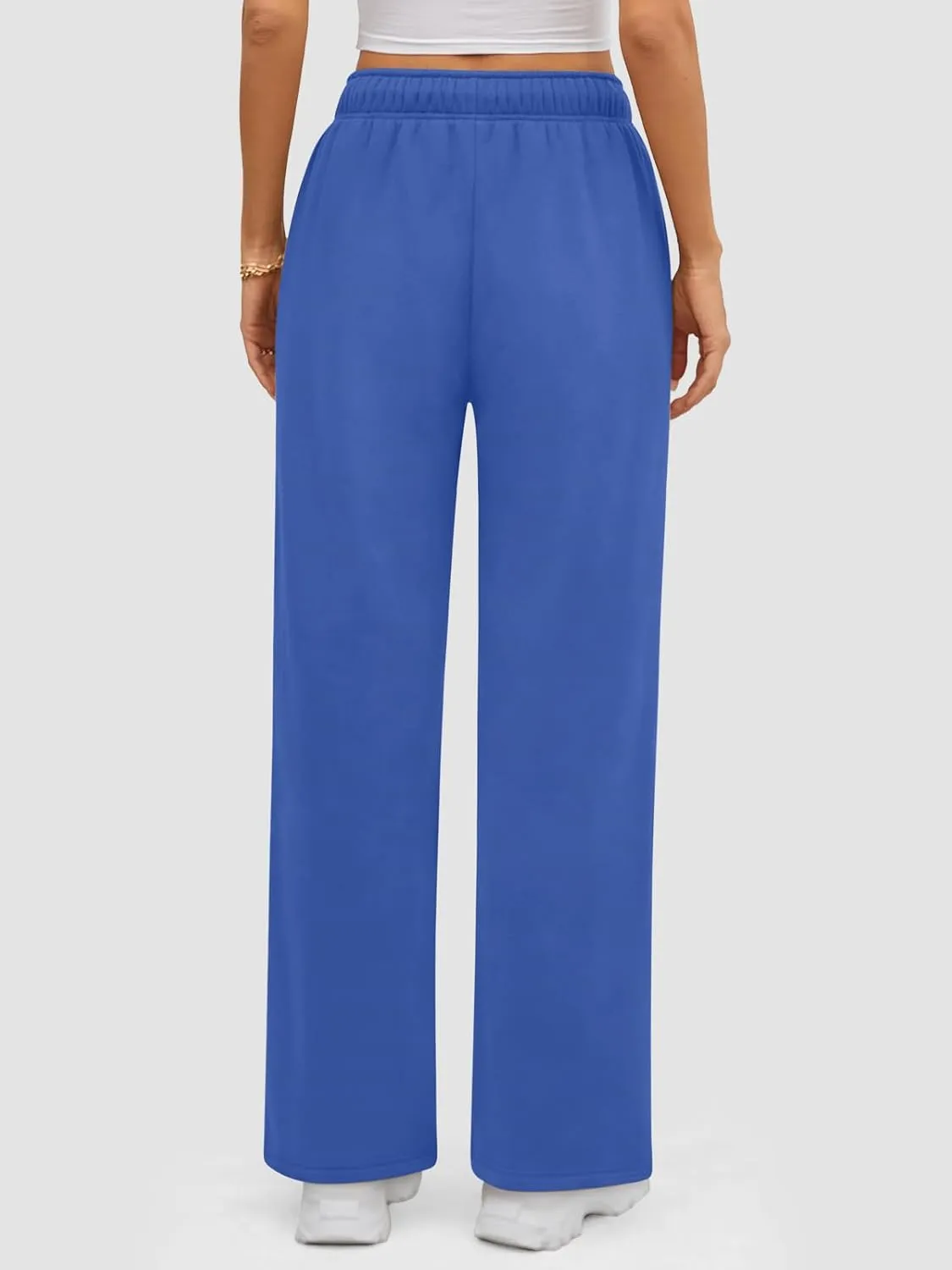 ATHMILE Womens Sweatpants 2025 Baggy Wide Fleece Lined Straight Leg Pants