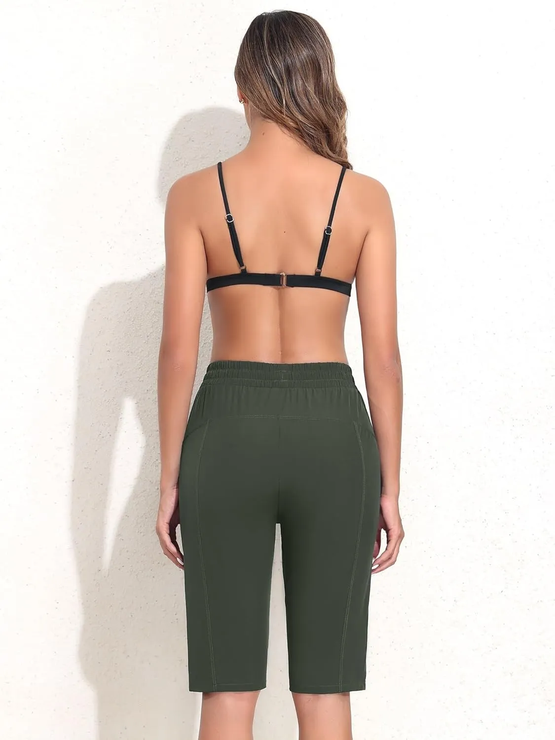 ATTRACO Womens Swim Capri Pants - Capri Swim Leggings for Women