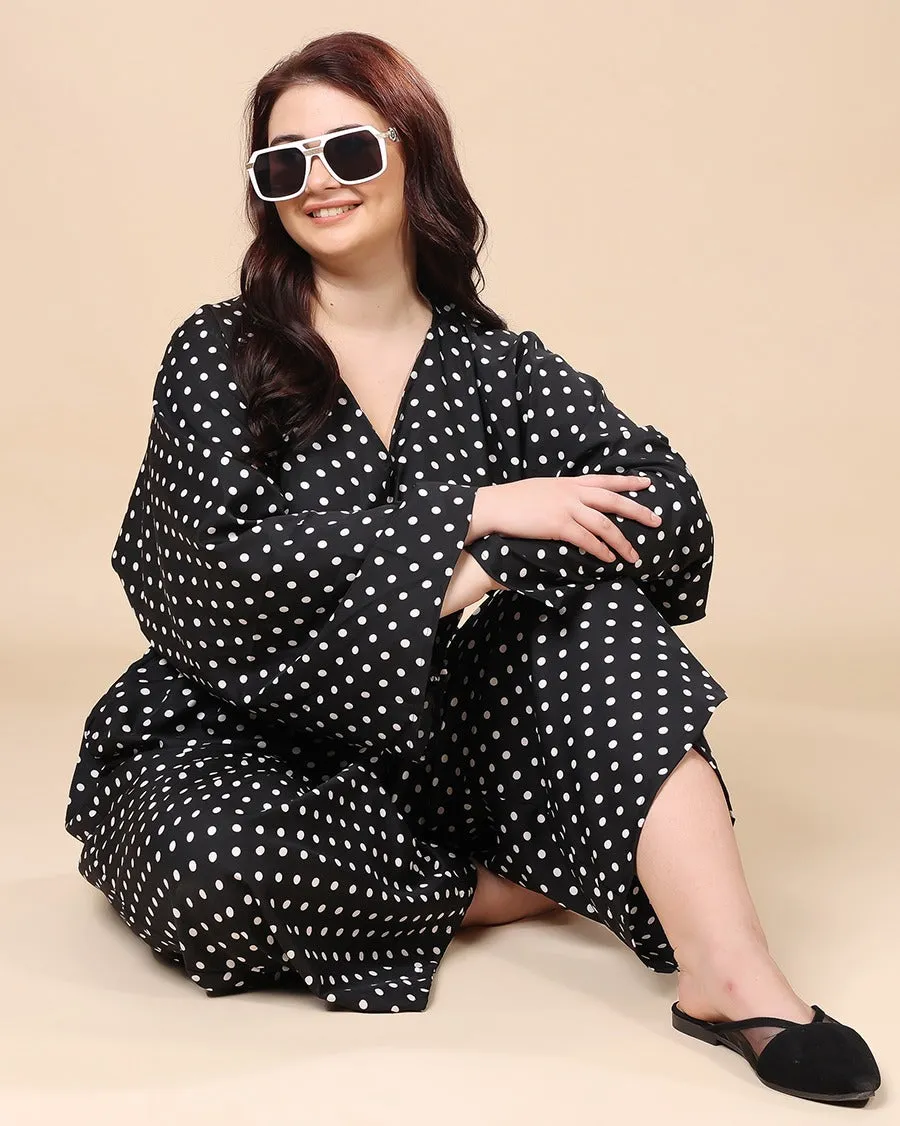Black & White Polka Dots Co-ord Set
