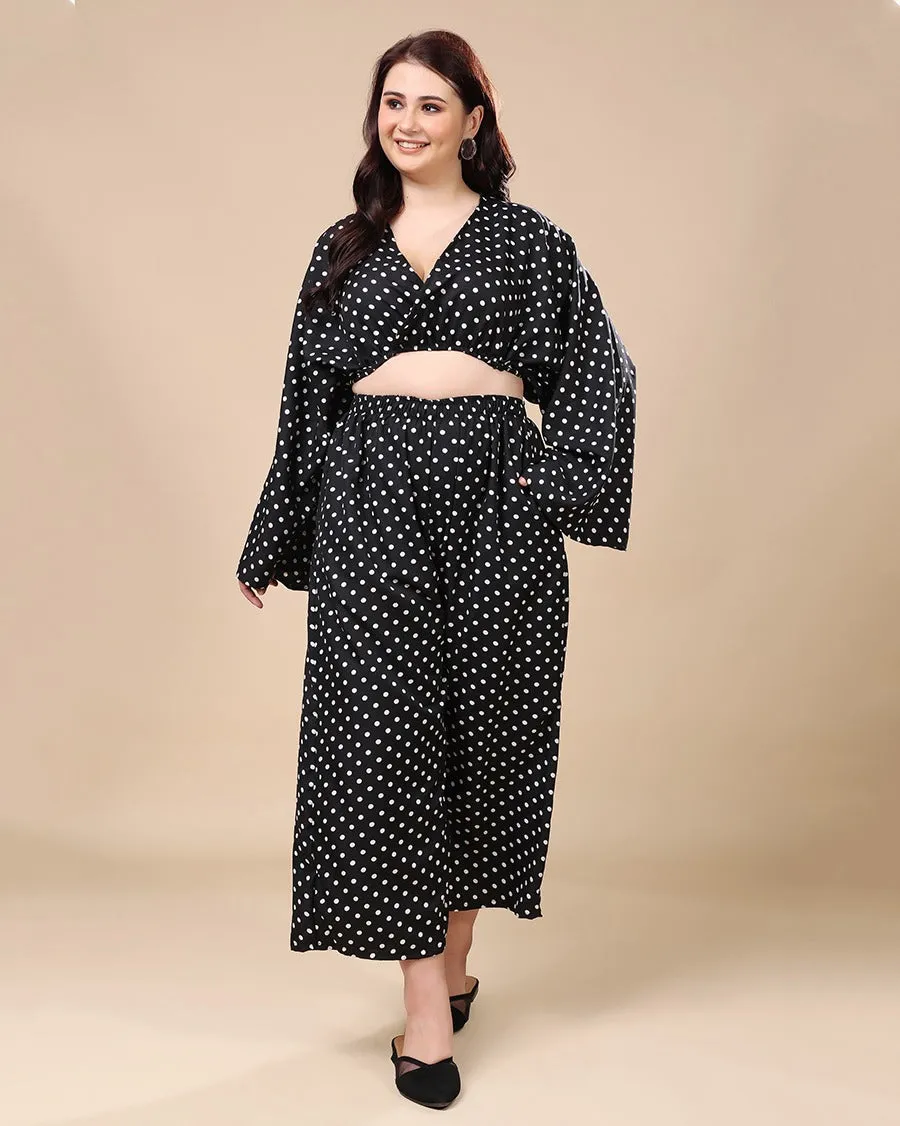 Black & White Polka Dots Co-ord Set