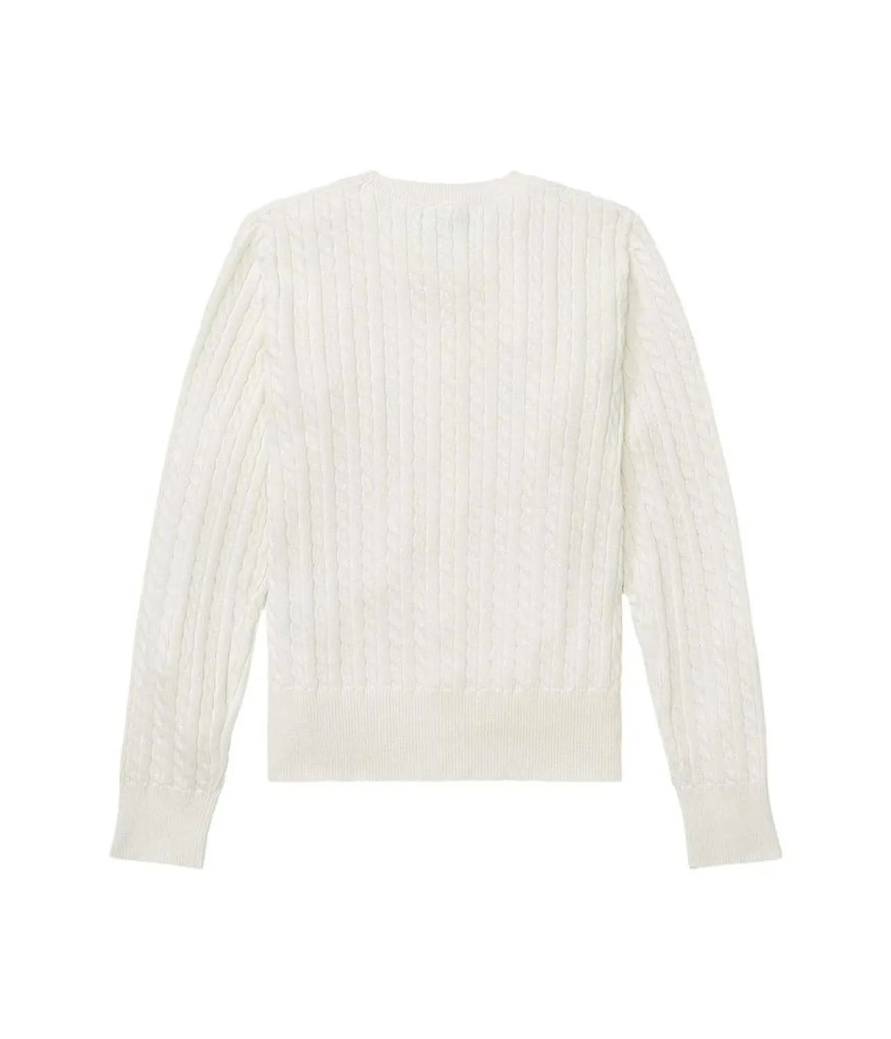 Cable Knit Cotton Cardigan (Big Kids)