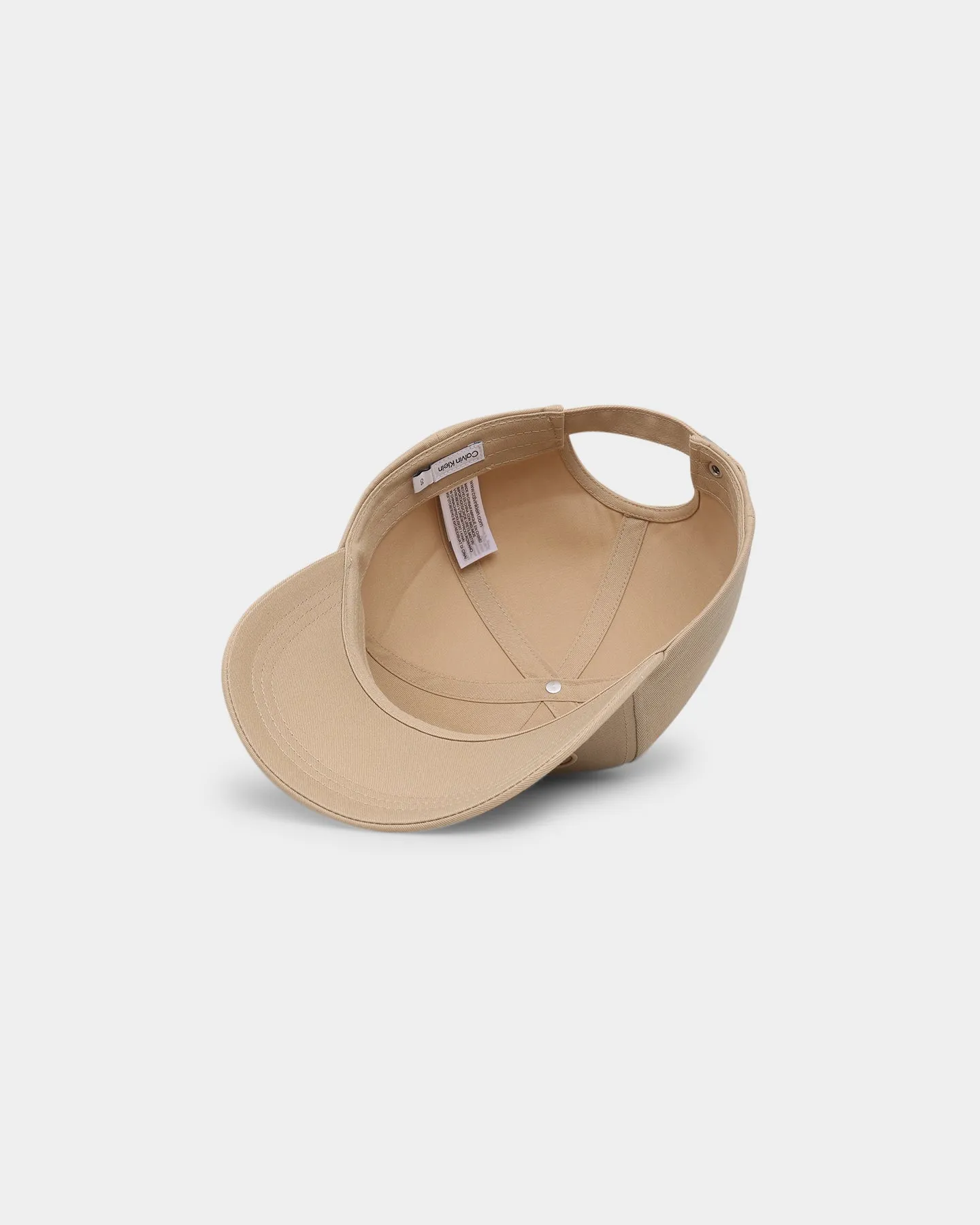 Calvin Klein Technical Logo Baseball Cap Stony Beige