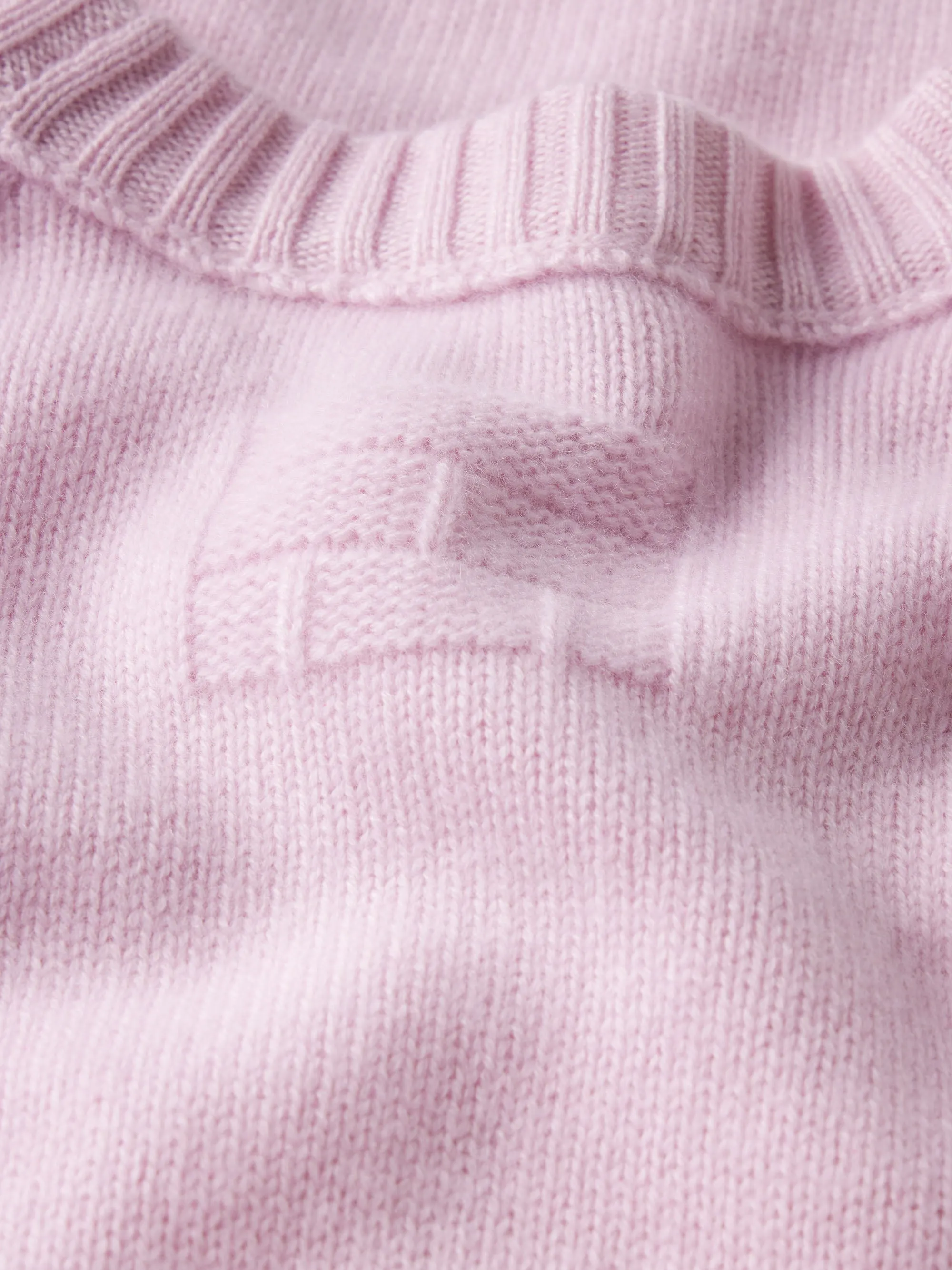 Cashmere Crewneck Sweater -- Light Pink