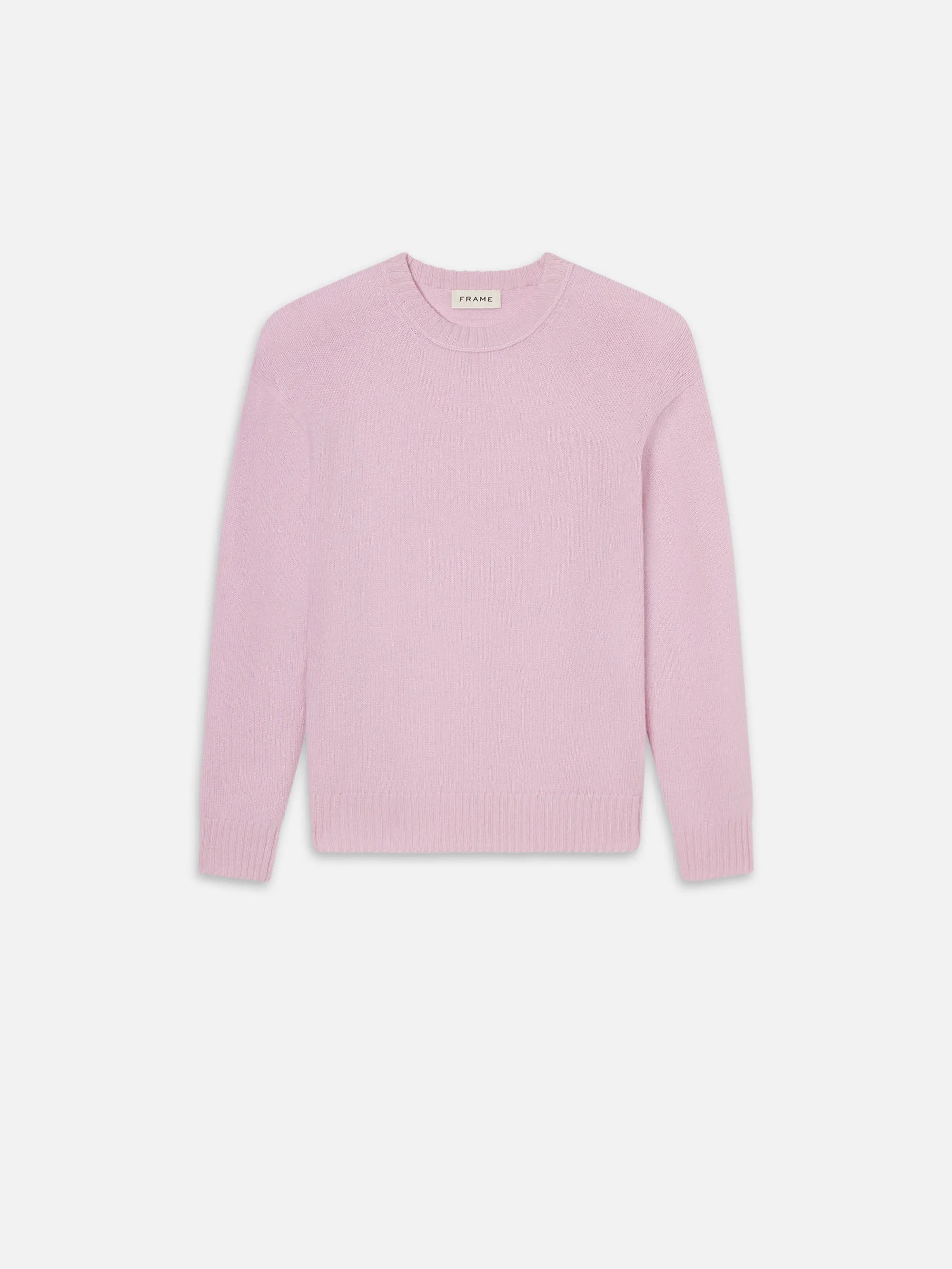 Cashmere Crewneck Sweater -- Light Pink