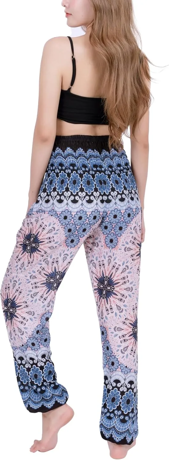 CHAINUPON Harem Pants Women Flowy Trouser Yoga Boho Hippie Clothes