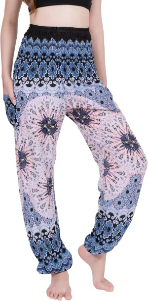 CHAINUPON Harem Pants Women Flowy Trouser Yoga Boho Hippie Clothes