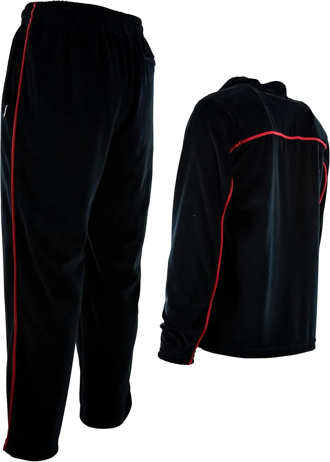ChoiceApparel Mens Velour Tracksuit with Zippered Pockets
