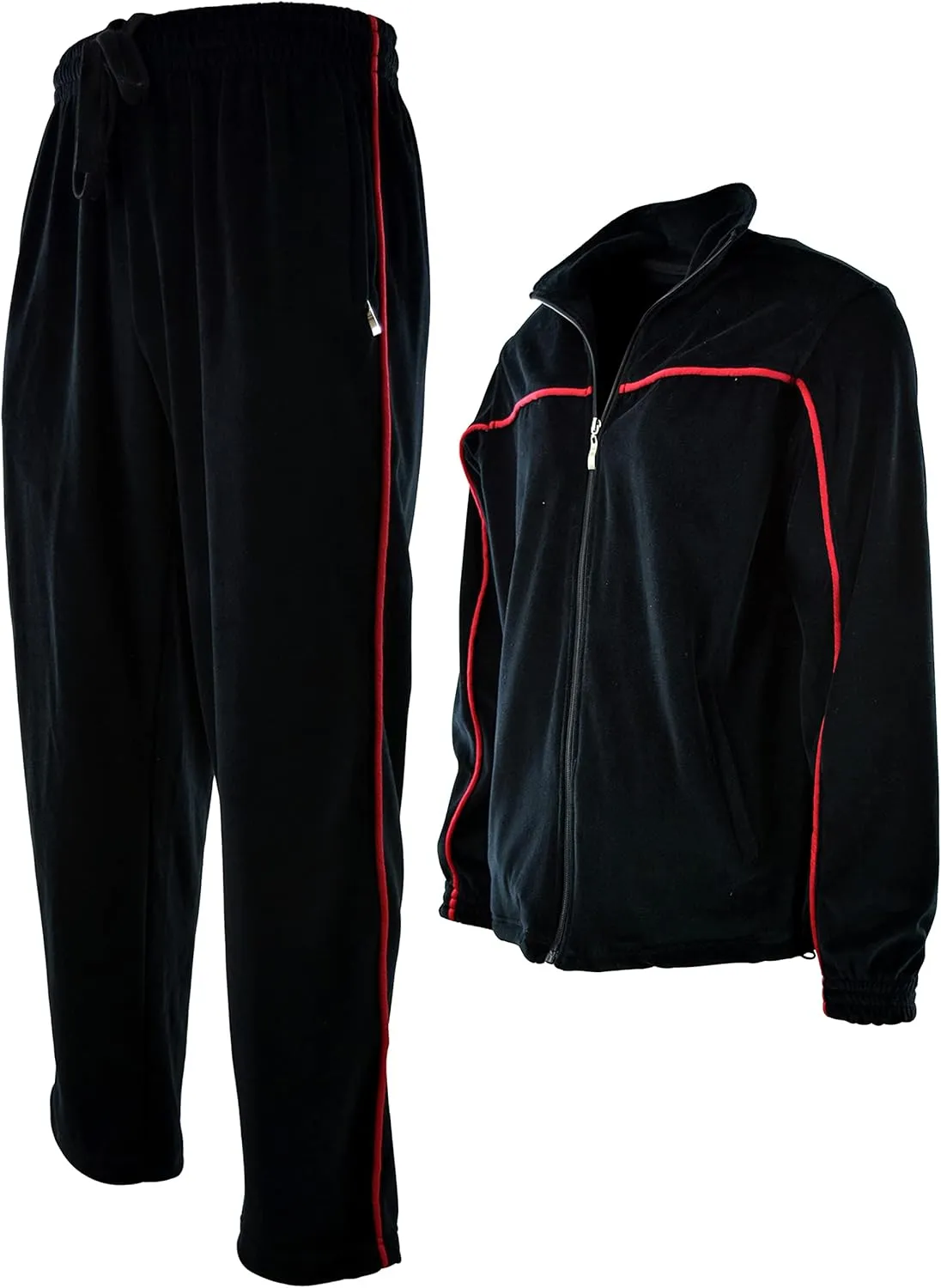 ChoiceApparel Mens Velour Tracksuit with Zippered Pockets