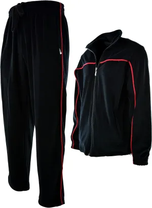 ChoiceApparel Mens Velour Tracksuit with Zippered Pockets