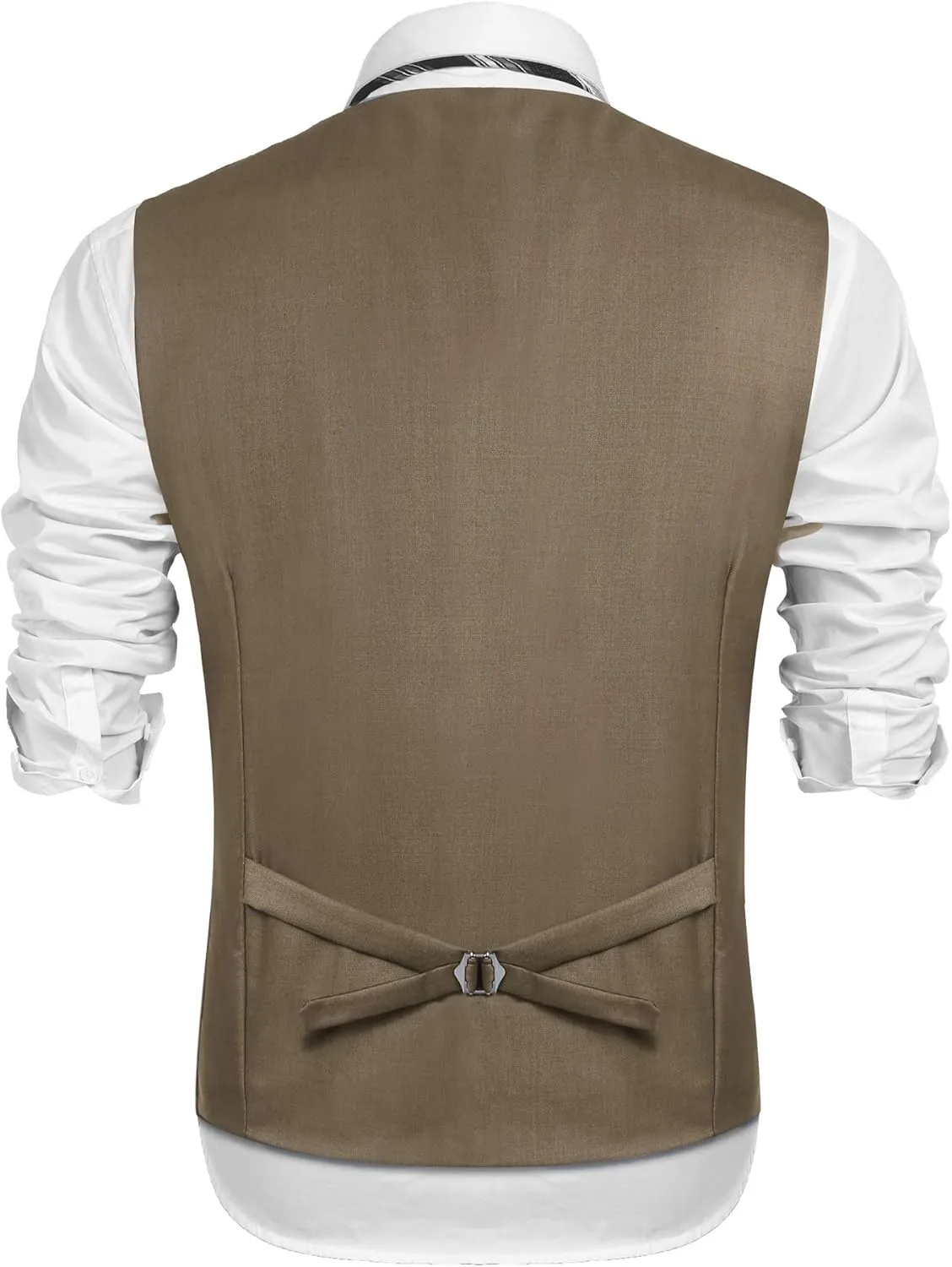 COOFANDY Mens Suit Vest Formal Dress Vest Slim Fit Buesiness Wedding Waistcoat