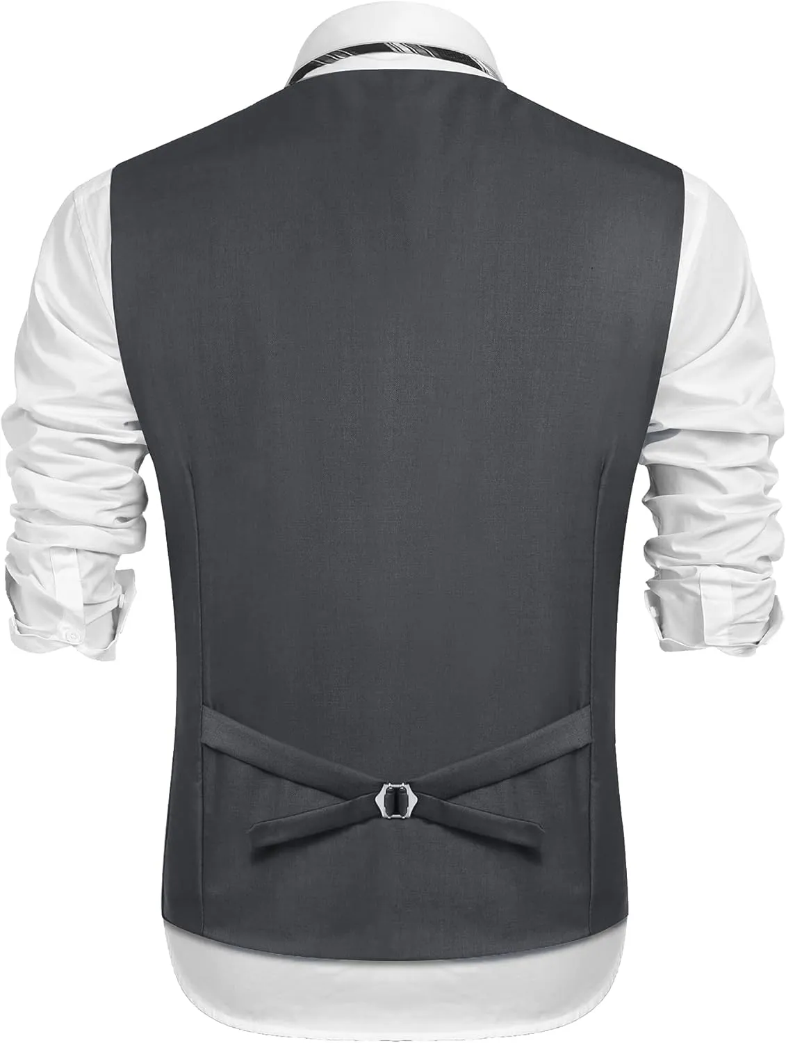COOFANDY Mens Suit Vest Formal Dress Vest Slim Fit Buesiness Wedding Waistcoat