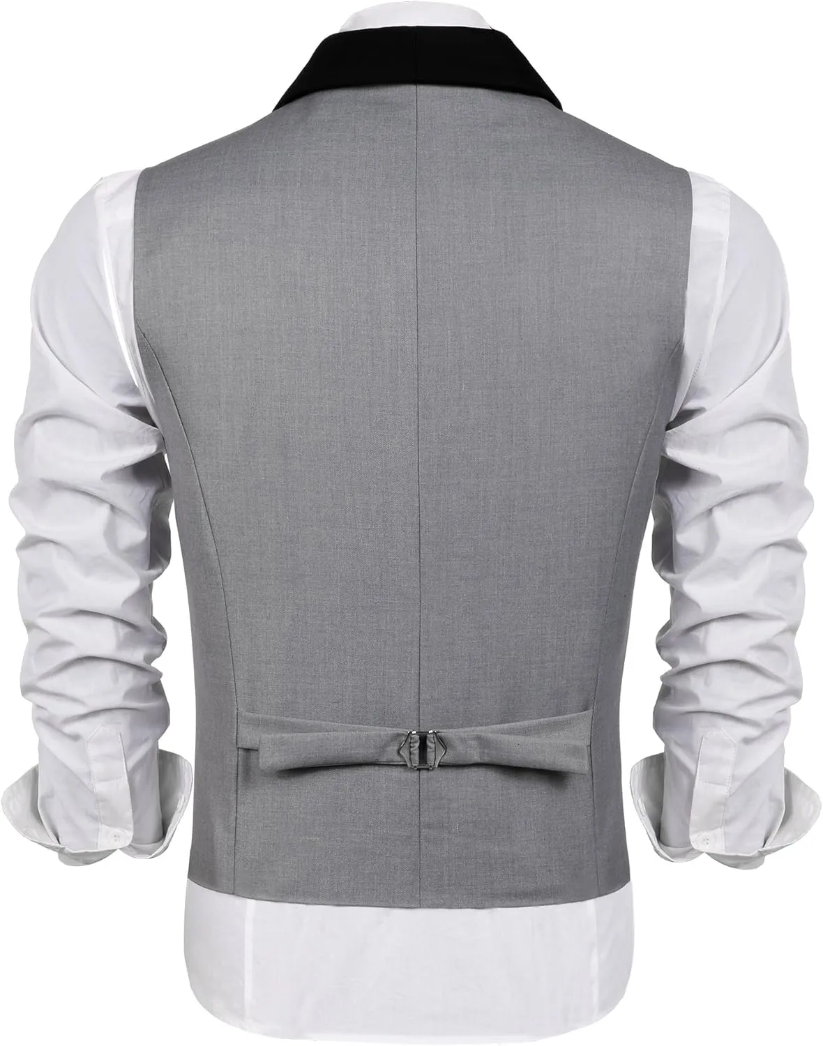 COOFANDY Men's Suit Vest Slim Fit Formal Business Dress Vest Casual Wedding Waistcoat