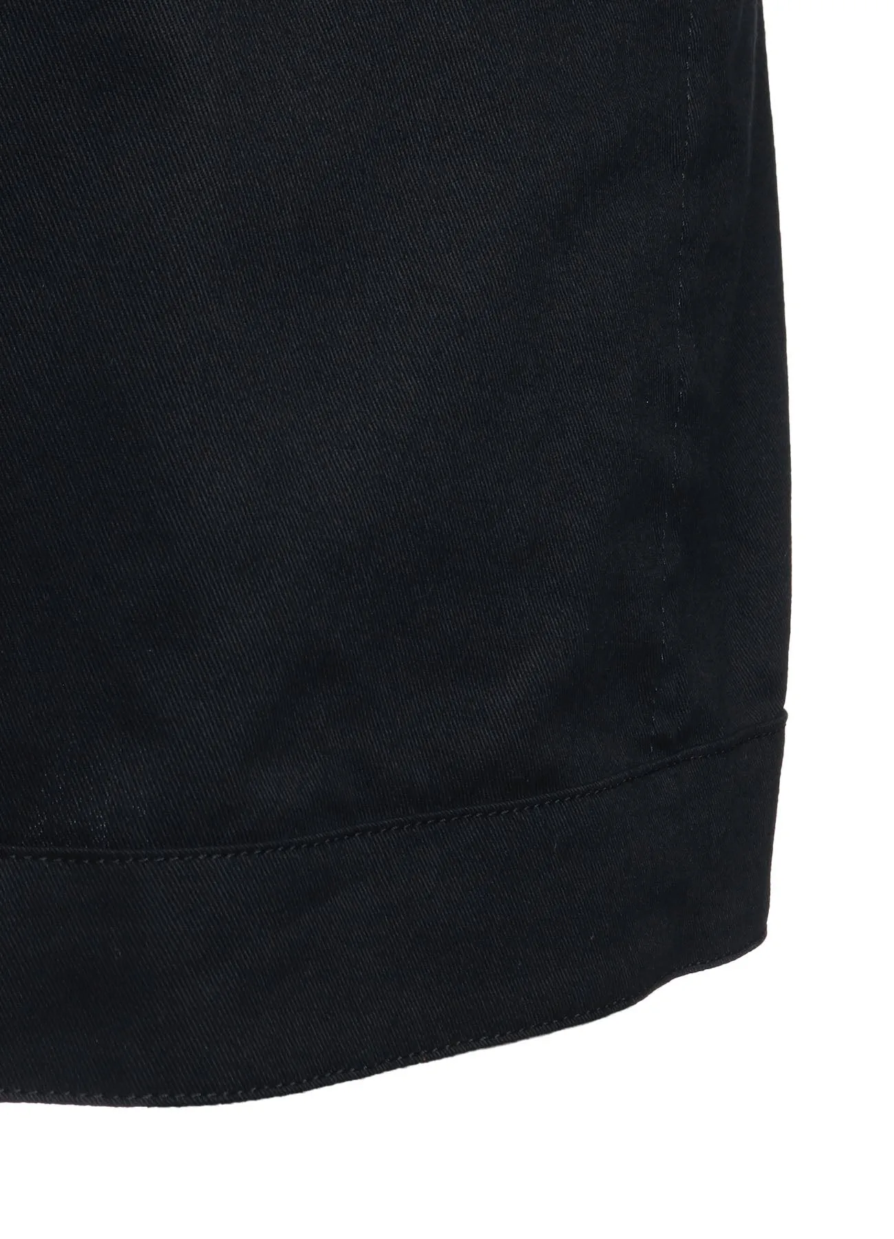 COTTON TWILL BIKERS-STYLE ZIPPERED JACKET