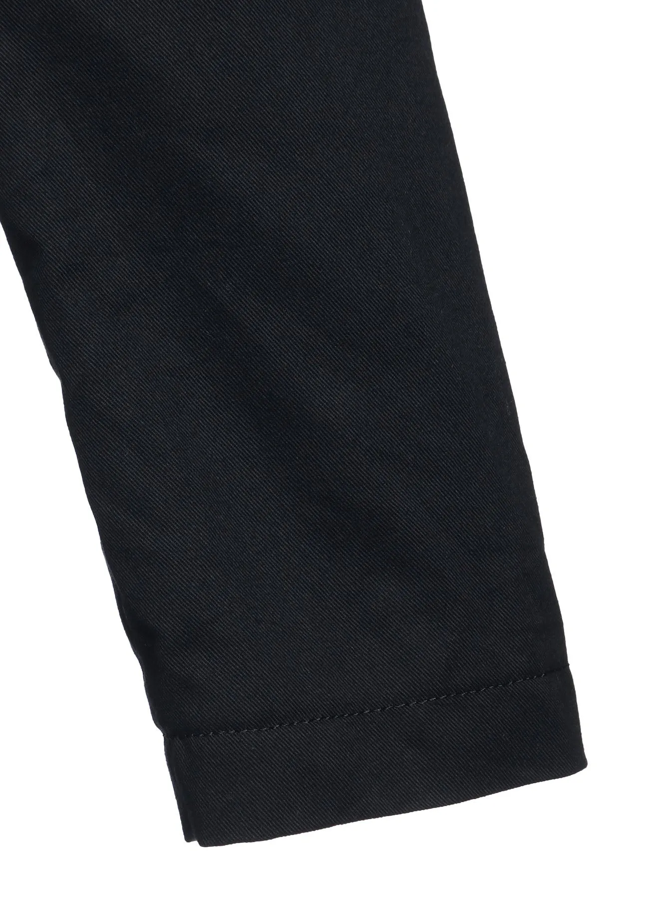 COTTON TWILL BIKERS-STYLE ZIPPERED JACKET