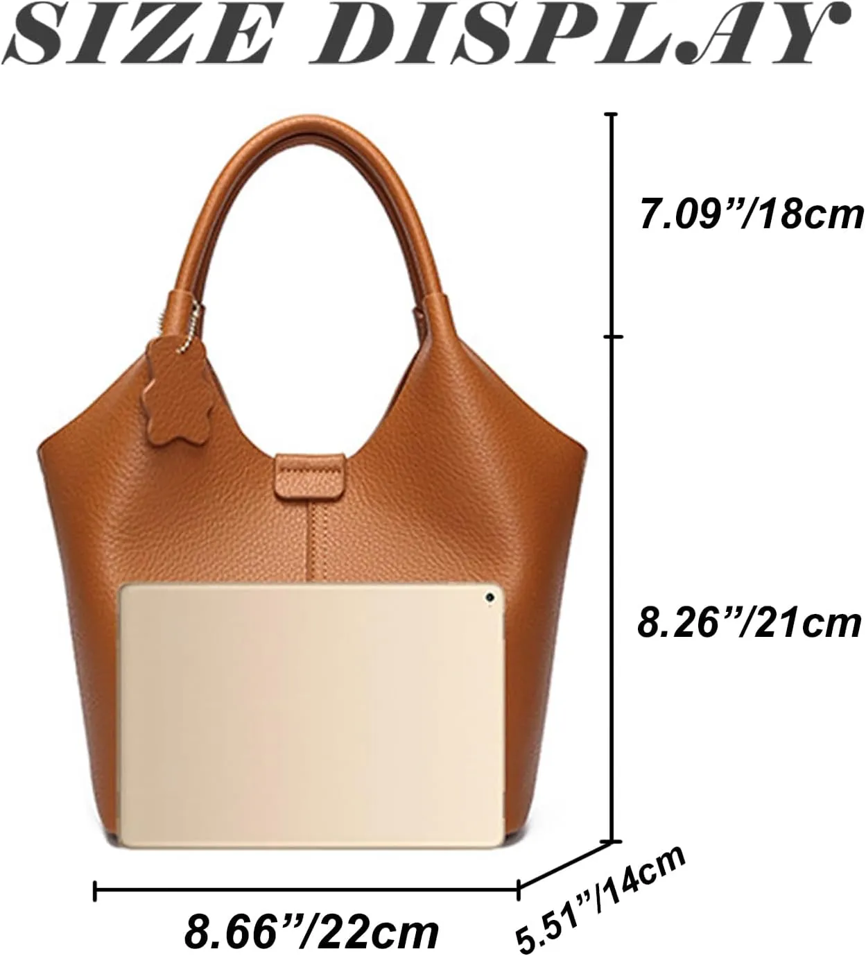 Designer Real Genuine Leather Bucket Handbag For Women Crossbody Bags With Shoulder Strap For Women