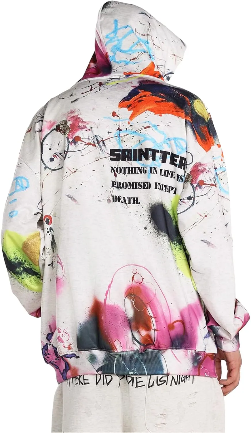 DONCARE Saint Tears Camouflage Vintage Full Patterm Print Hoodie Oversized Casual Daily Match Sweatshirts