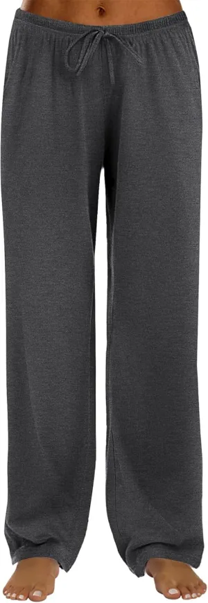 Ekouaer Women Pajama Pants Comfy Pj Bottom with Pockets Stretch Plaid Sleepwear