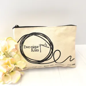Ewe-nique Logo Zippered Notion Bag