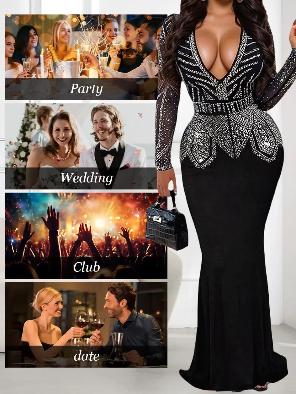 Halter Deep V Neck Backless Dresses for Women Sexy Formal Events