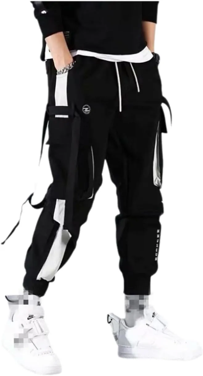 Harajuku Gothic Fashion Patchwork Black Jeans Punk Grunge Aesthetic Women Autumn Electro Pants Emo Printed Streetwear