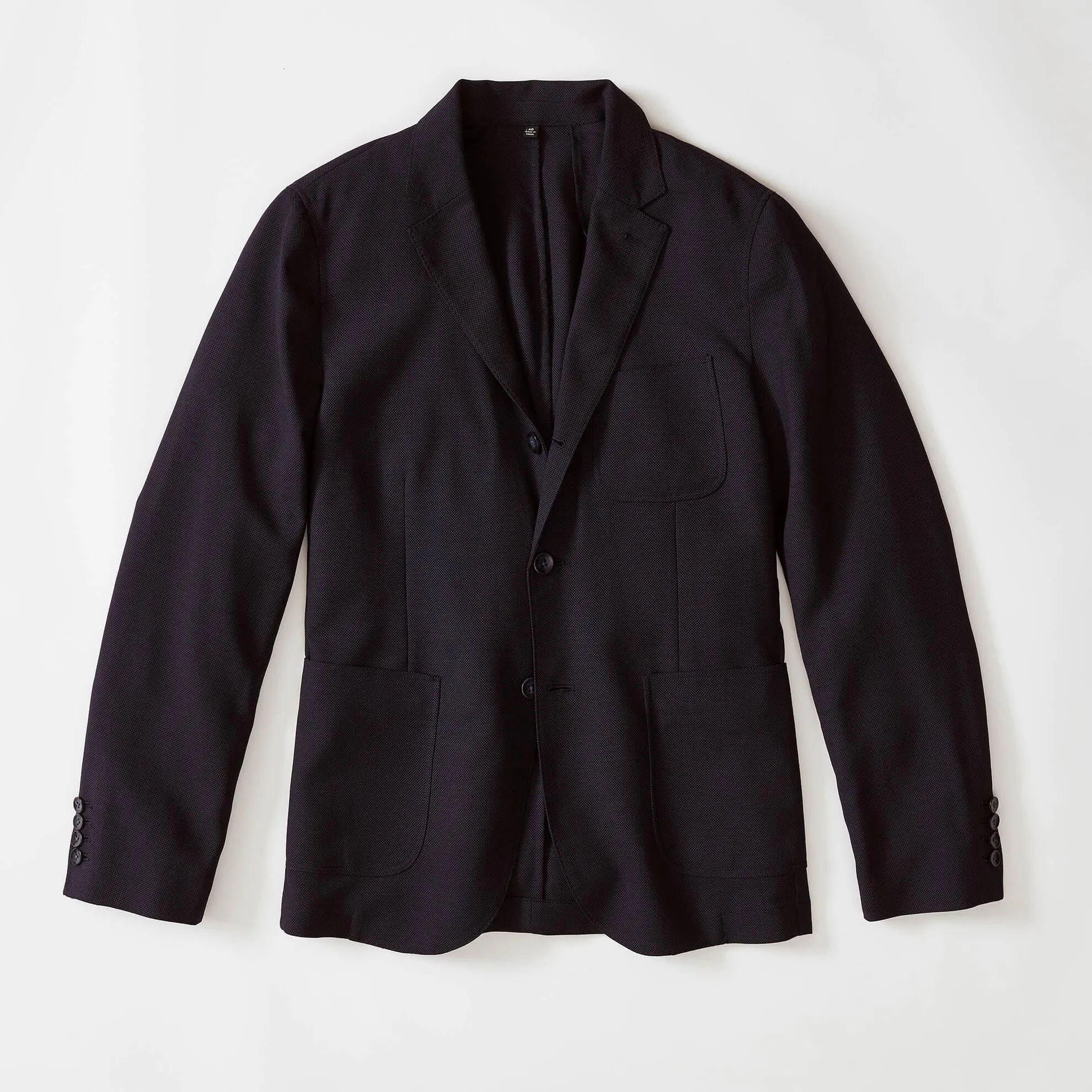 Hopsack Navy Blazer