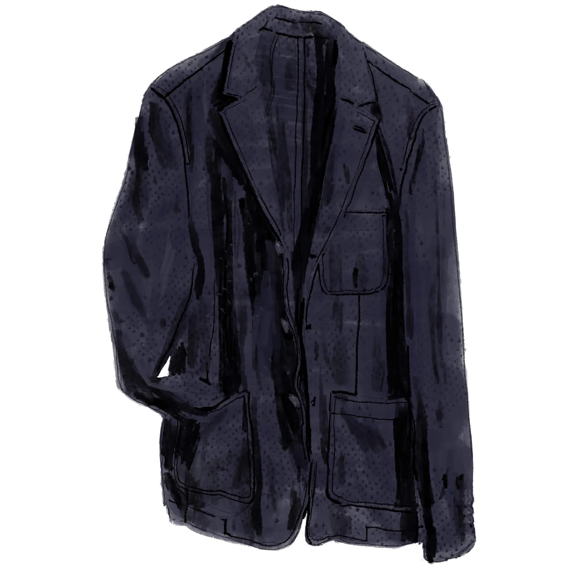 Hopsack Navy Blazer