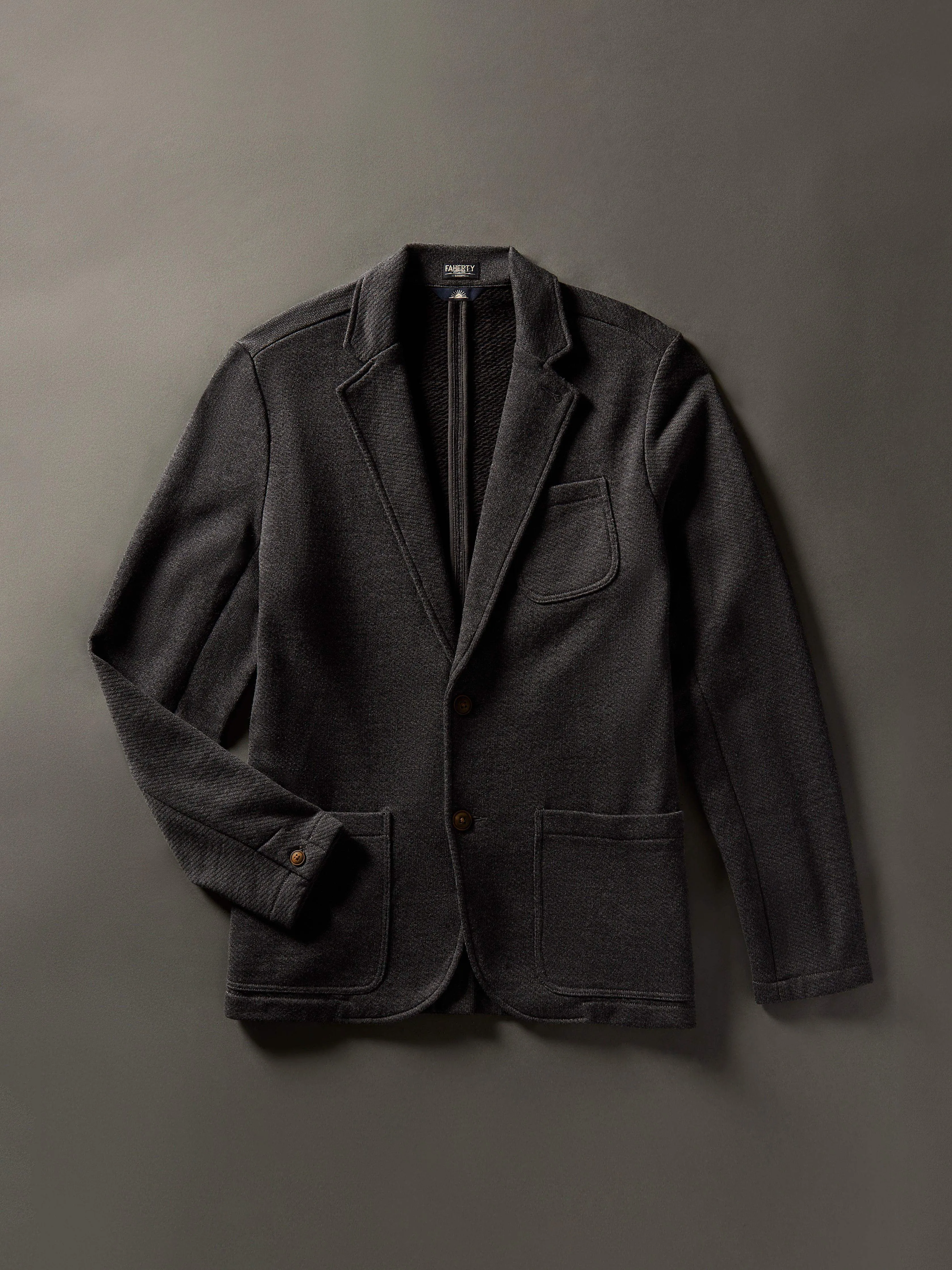 Inlet Knit Blazer (Short) - Black Sky Melange