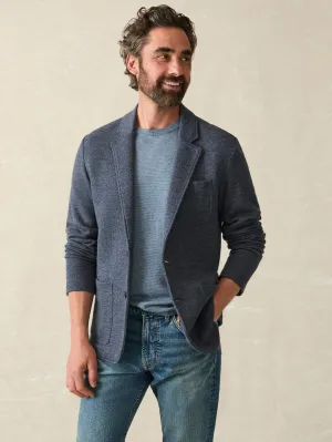 Inlet Knit Blazer (Short) - Deep Navy Melange
