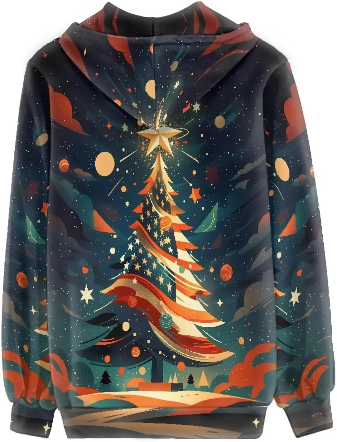 Irisjudy Island Tribal Zipper Women Hoodies with Pocket, Leopard Print,Music Notes Plus Size Hooded Sweatshirt Sport Coat
