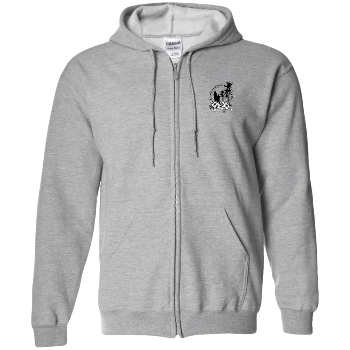 Jesus Surfed Apparel - Men/Women Unisex Full Zip Hoodie