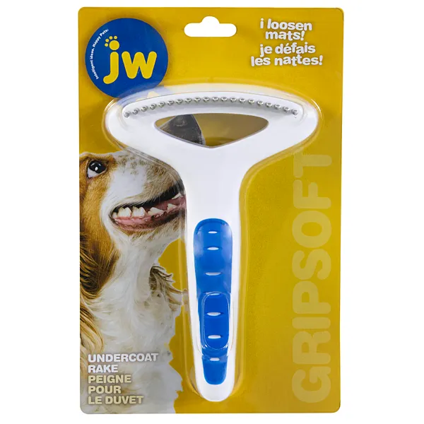 JW® Grip Soft® Dog Undercoat Rake