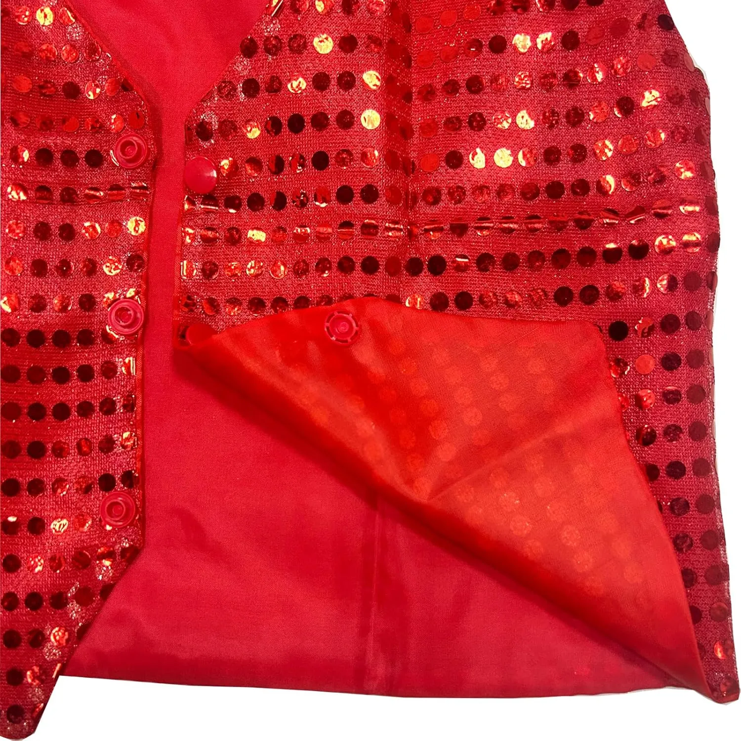 Kids Boys Girls Sequins Waistcoat Sleeveless V neckline Hip-Hop Jazz Dance Party Stage Performance Jacket Vest Costume