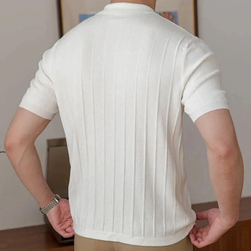 LMS Lapel Knitted Shirts
