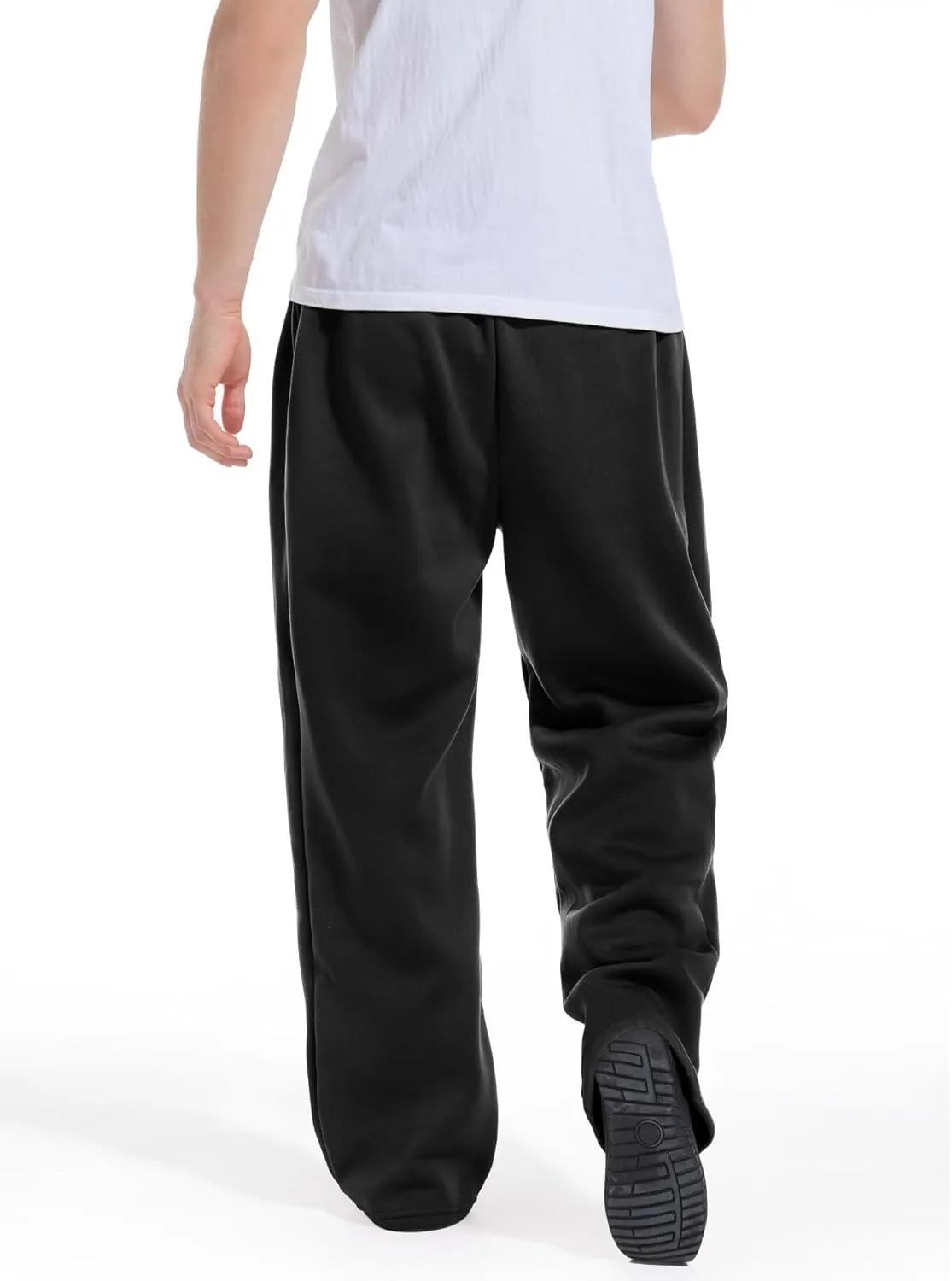 Men's Baggy Sweatpants Wide Leg Lounge Sweat Pants with Pockets