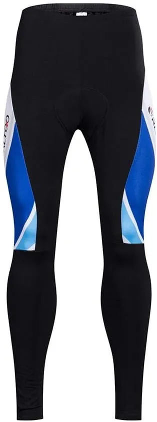 Men's Cycling Jersey Set Long Sleeve Full Zipper Quick-Dry Bike Shirt 3D Padded Cycling Tights Pants