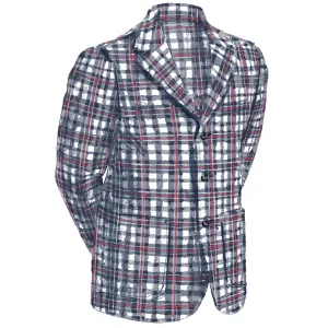 Men's Plaid Seersucker Jacket