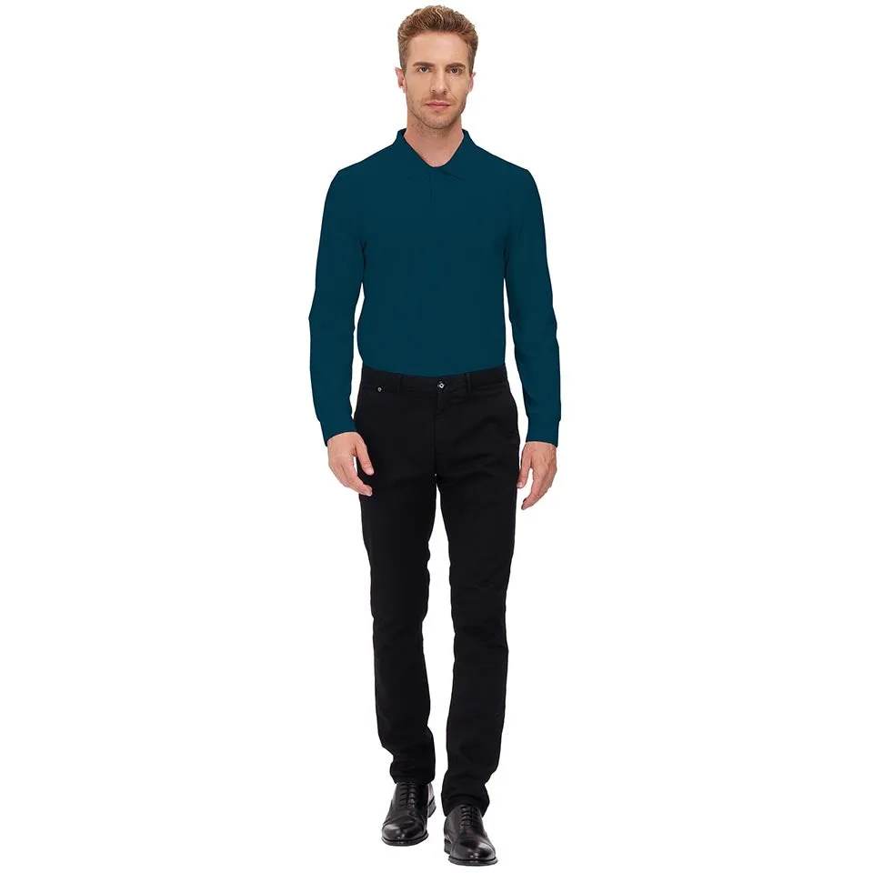 Men's Polo Shirts Long Sleeve Golf Shirts