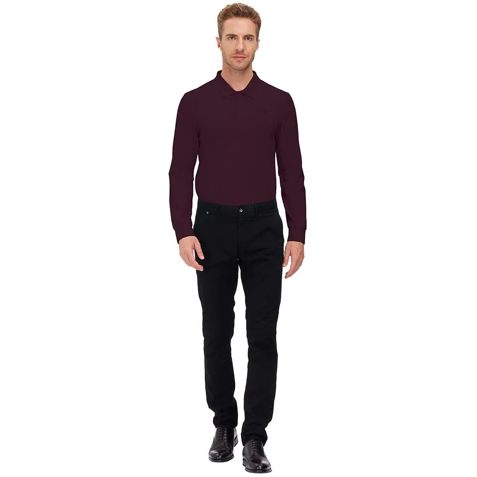 Men's Polo Shirts Long Sleeve Golf Shirts