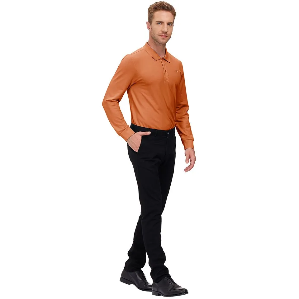 Men's Polo Shirts Long Sleeve Golf Shirts
