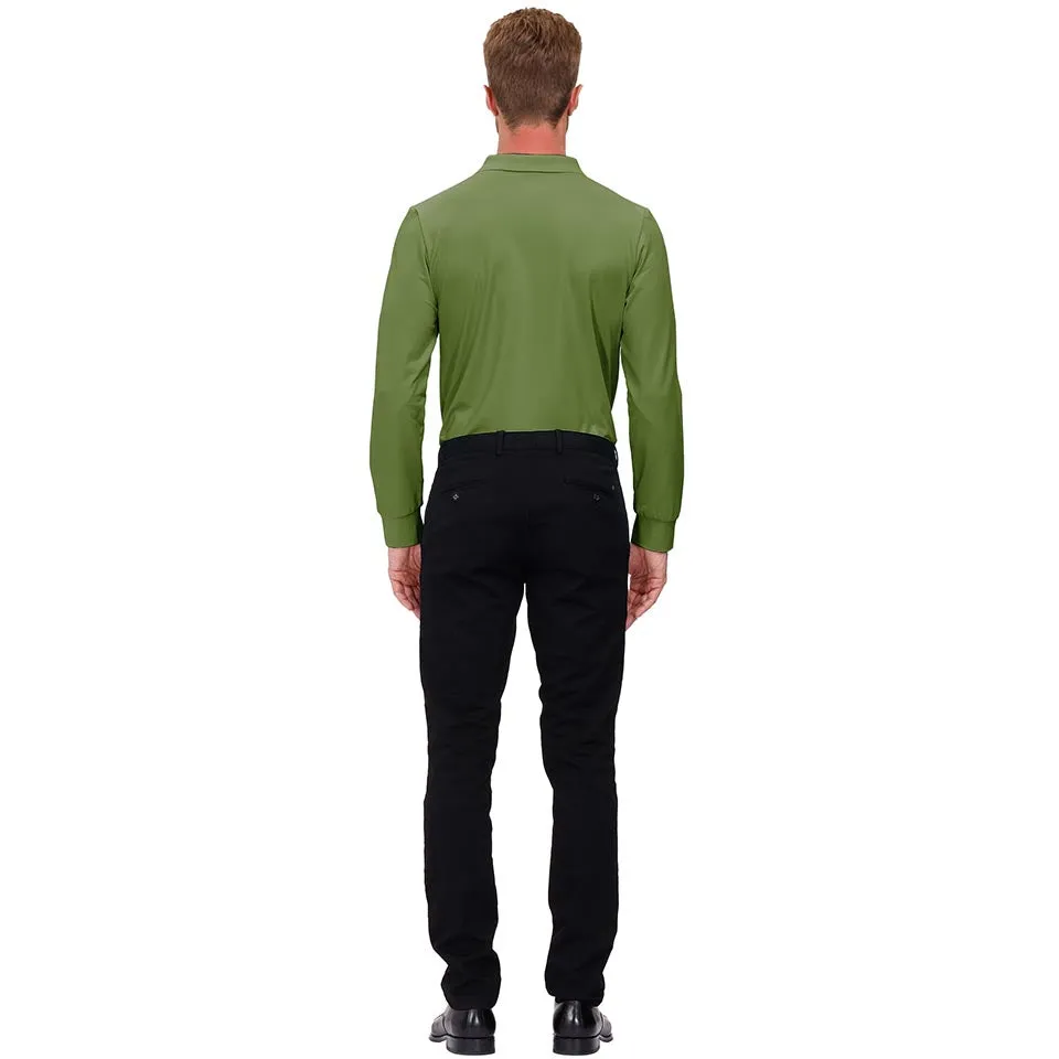 Men's Polo Shirts Long Sleeve Golf Shirts
