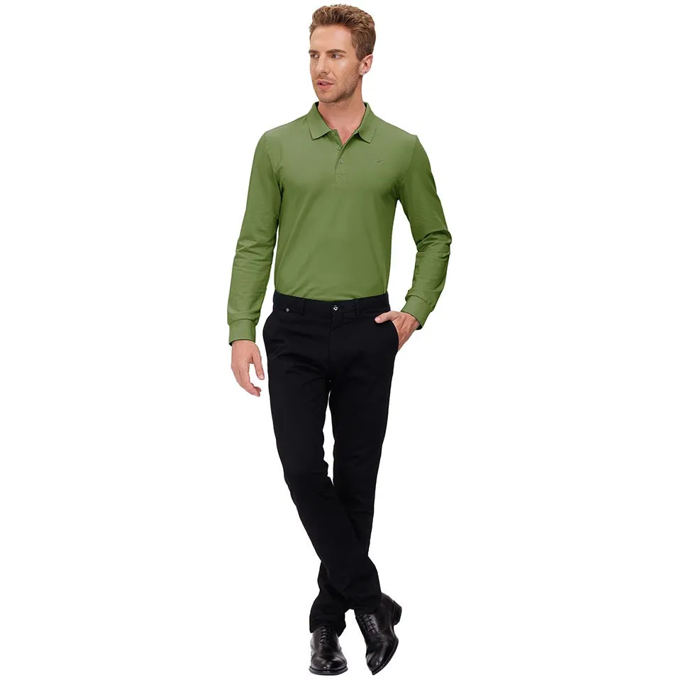 Men's Polo Shirts Long Sleeve Golf Shirts