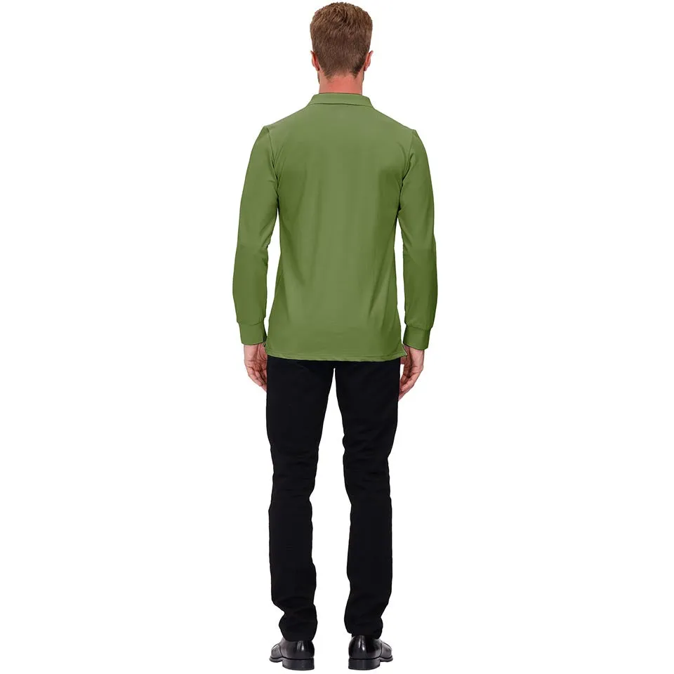 Men's Polo Shirts Long Sleeve Golf Shirts