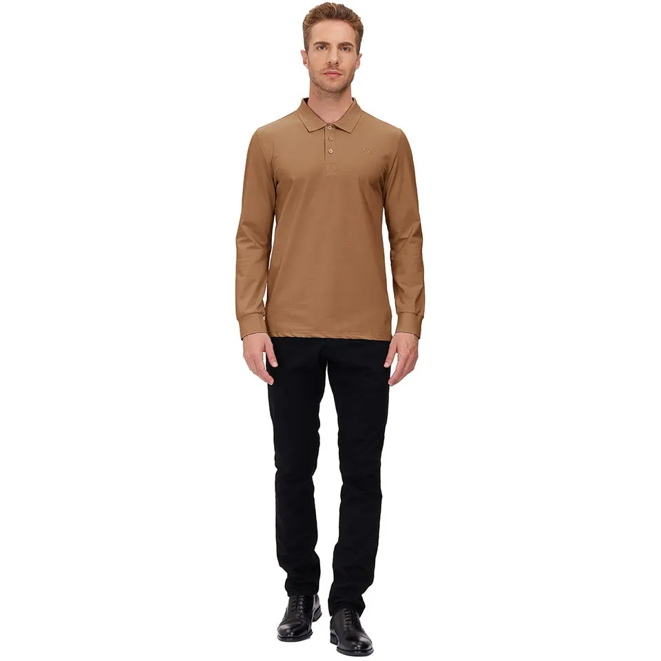 Men's Polo Shirts Long Sleeve Golf Shirts