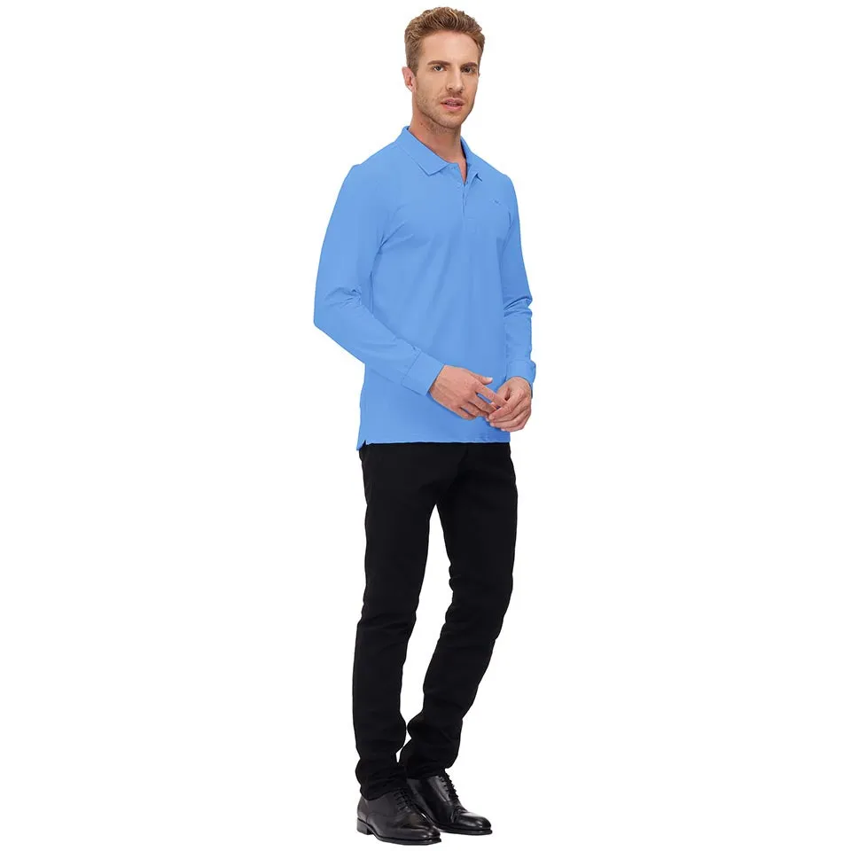 Men's Polo Shirts Long Sleeve Golf Shirts