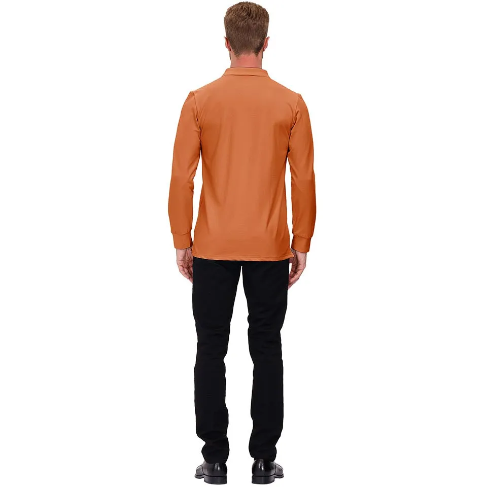 Men's Polo Shirts Long Sleeve Golf Shirts